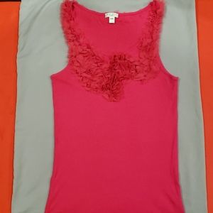 Nine West Detailed Tank Bright Pink M